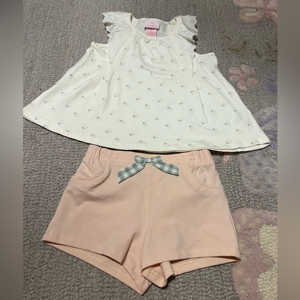 Sold.Tommy Bahama toddler girl summer set brand new no tag 4T